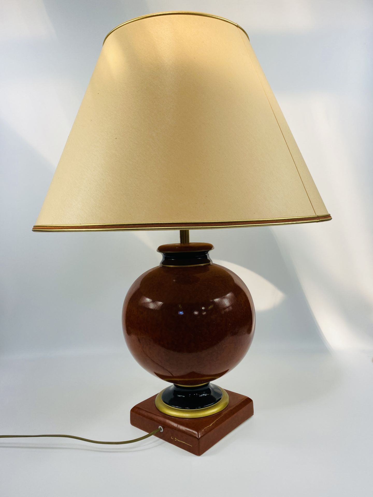 Pair of ceramic table lamps - Image 5 of 5