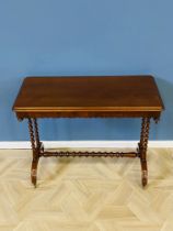 Victorian mahogany stretcher table