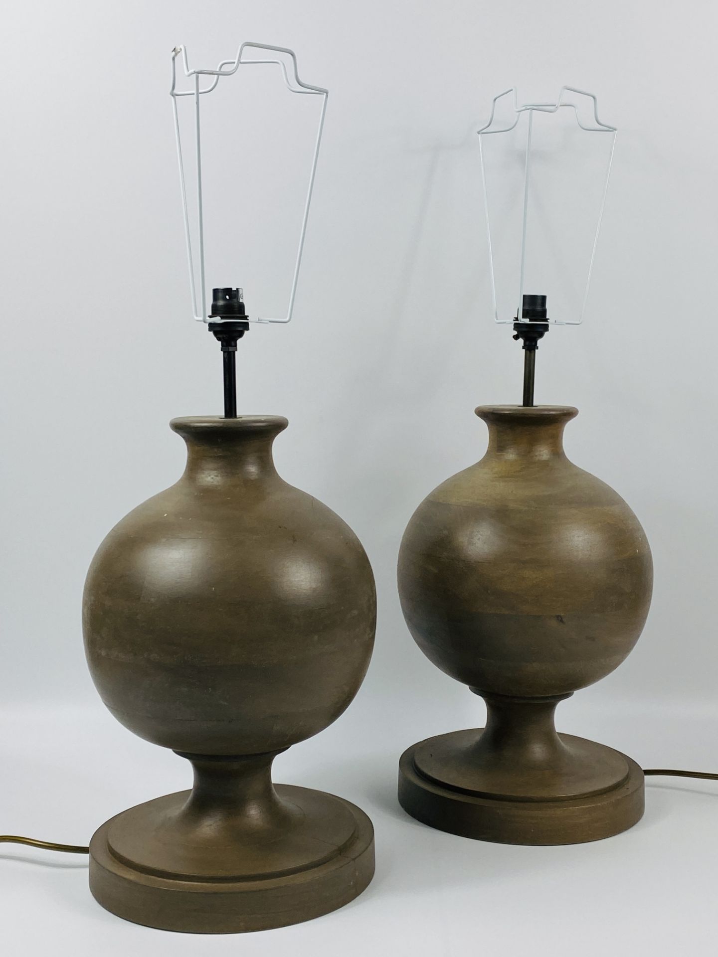 Pair of ceramic table lamps - Image 3 of 5