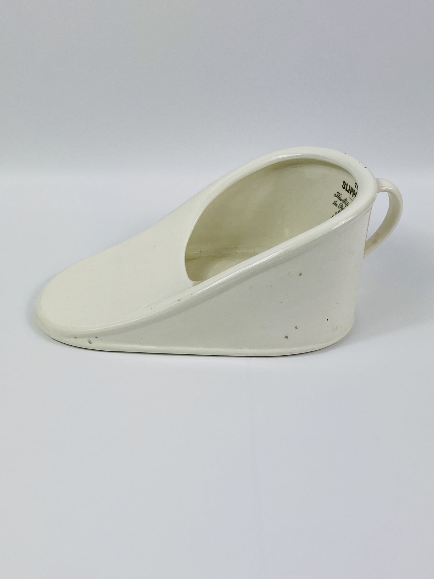 Slipper bedpan and a ceramic bed bottle - Image 3 of 6