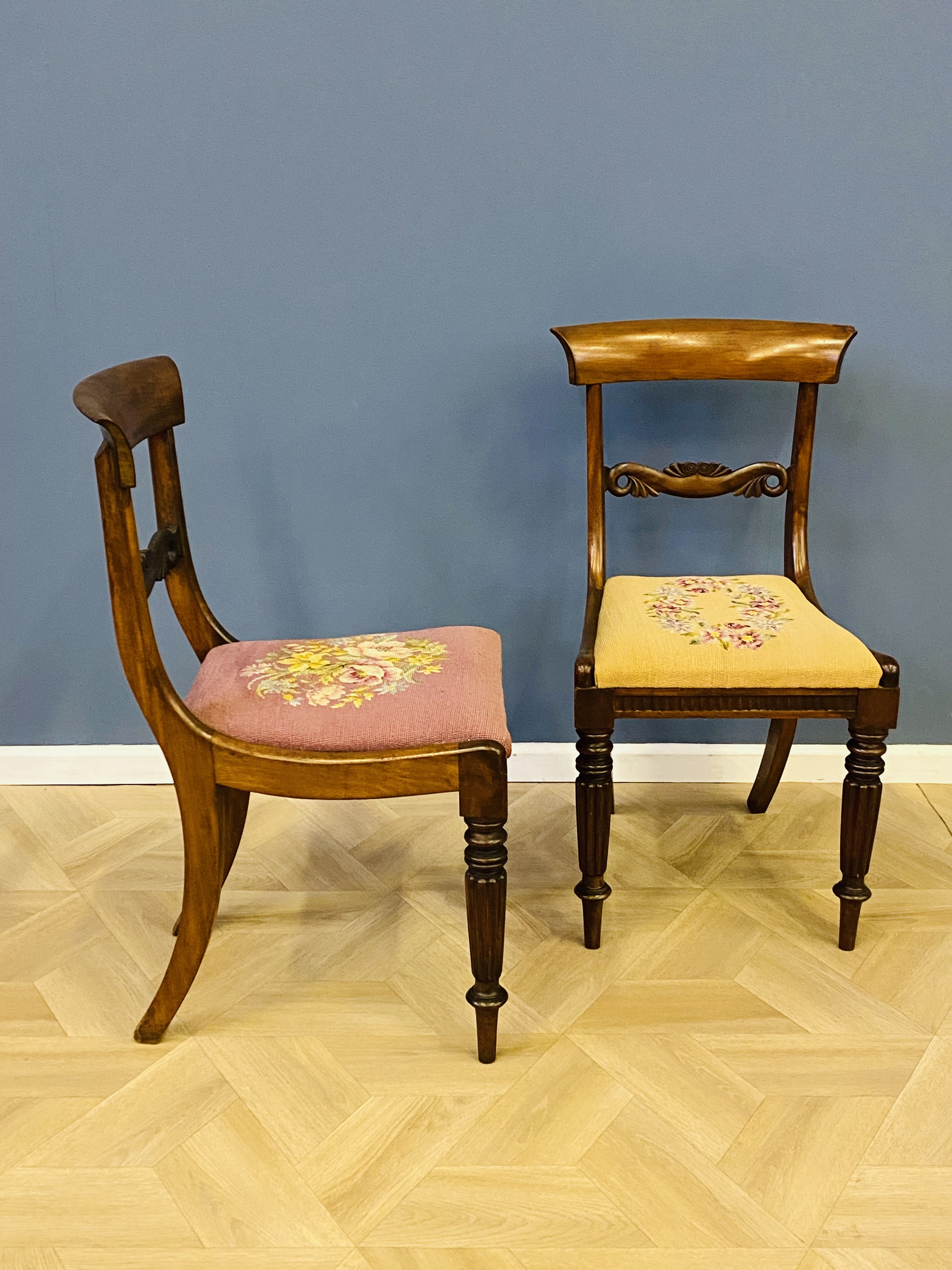 Pair of Regency mahogany bar back chairs - Image 5 of 7