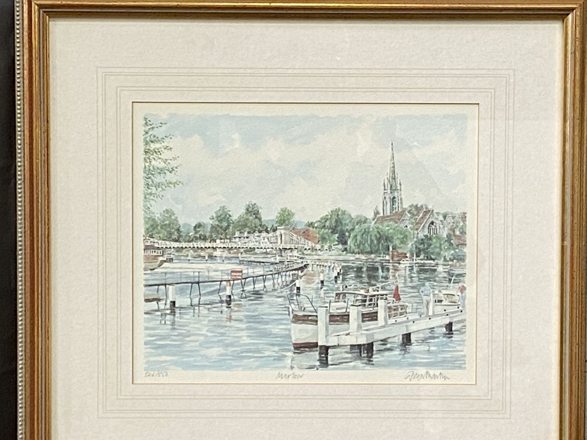 Framed and glazed limited edition prints of Henley on Thames and Marlow. - Image 5 of 5