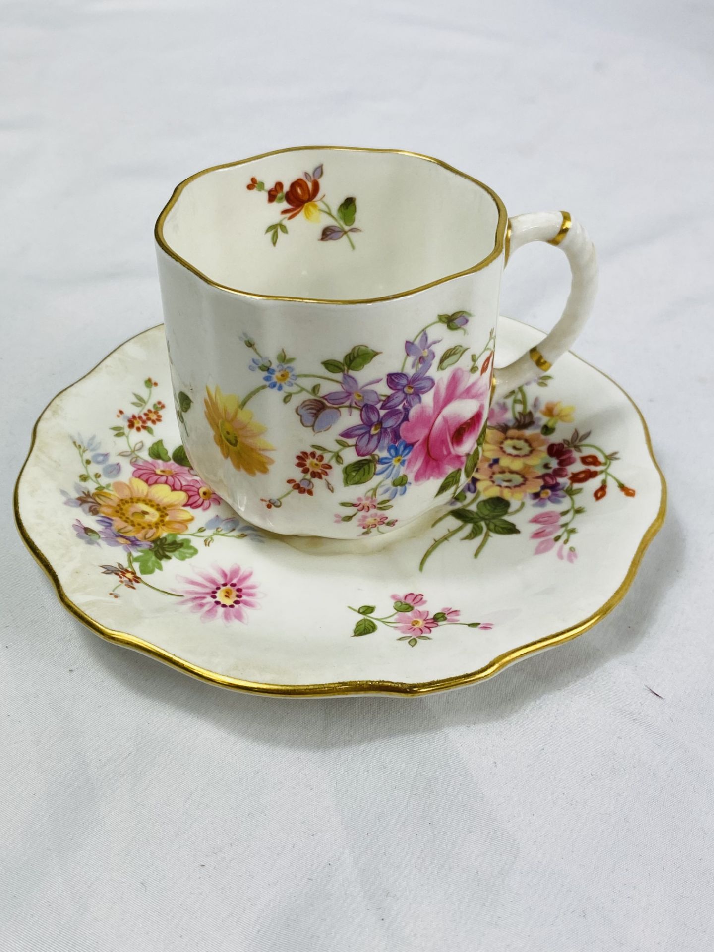 Six Royal Crown Derby coffee cups and saucers - Image 3 of 6