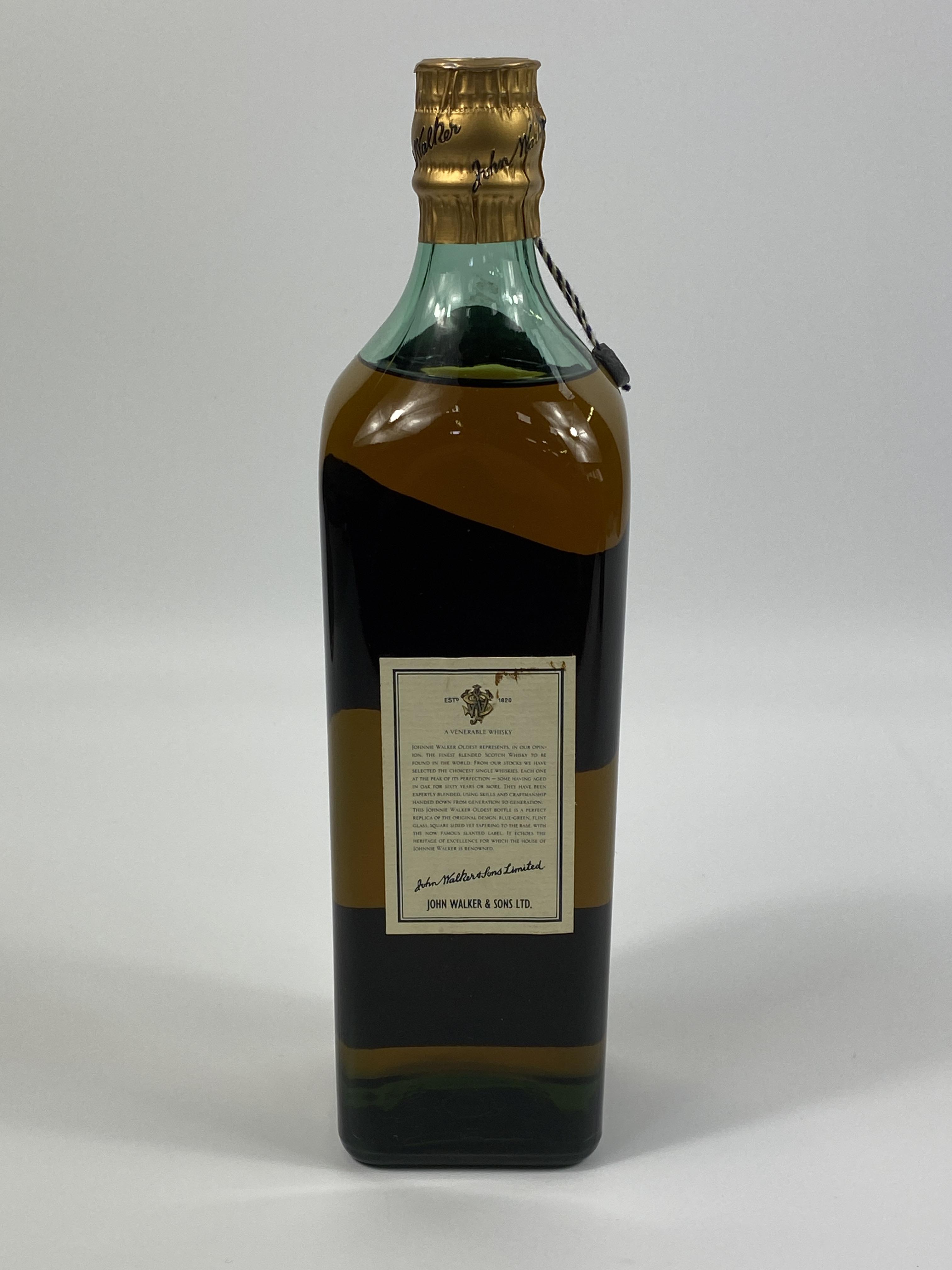 75cl bottle of Johnnie Walker Oldest Scotch whisky; bottle of Johnnie Walker Black Label - Image 5 of 5