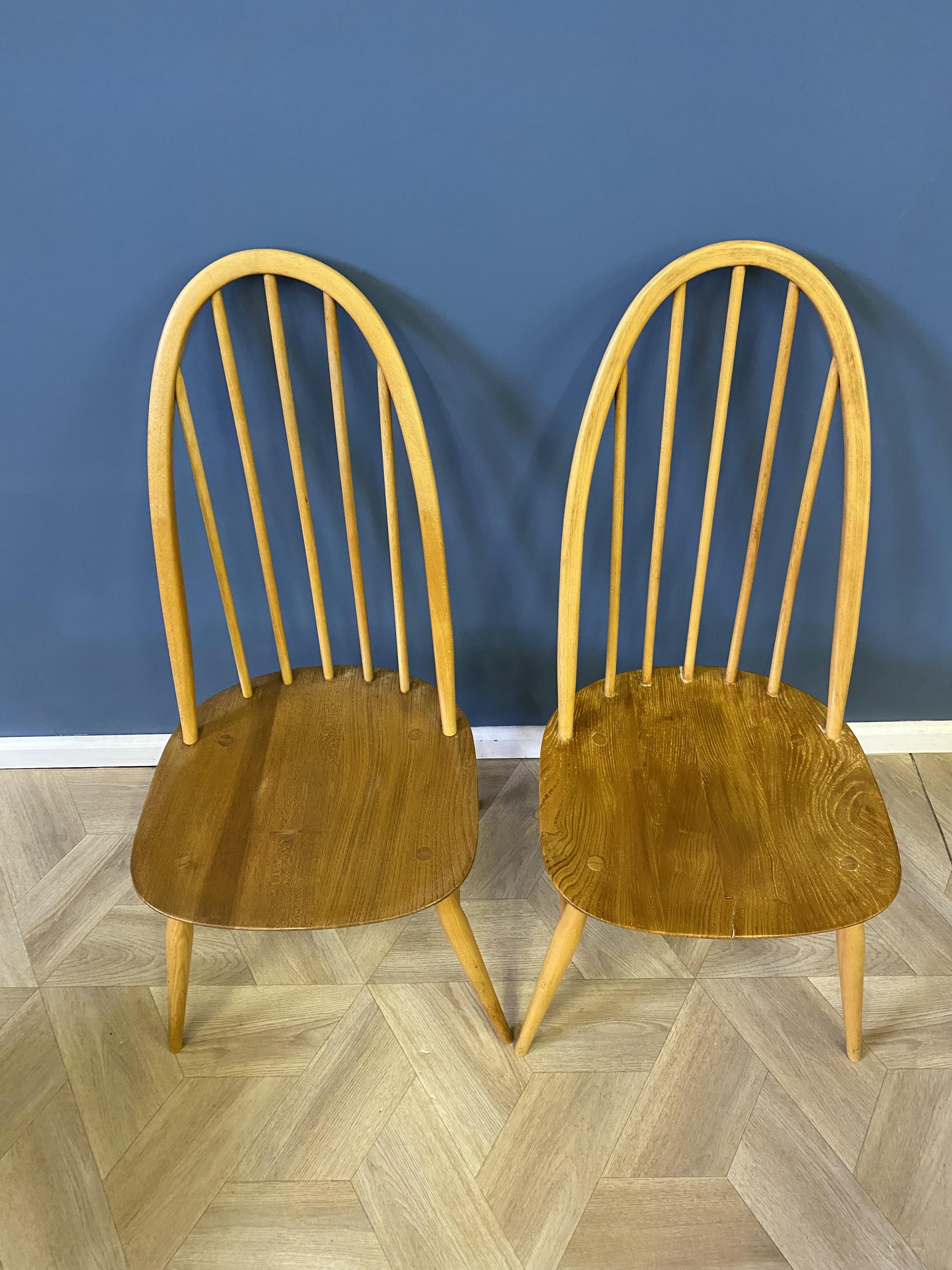Set of eight Ercol dining chairs to include two carvers - Image 2 of 10