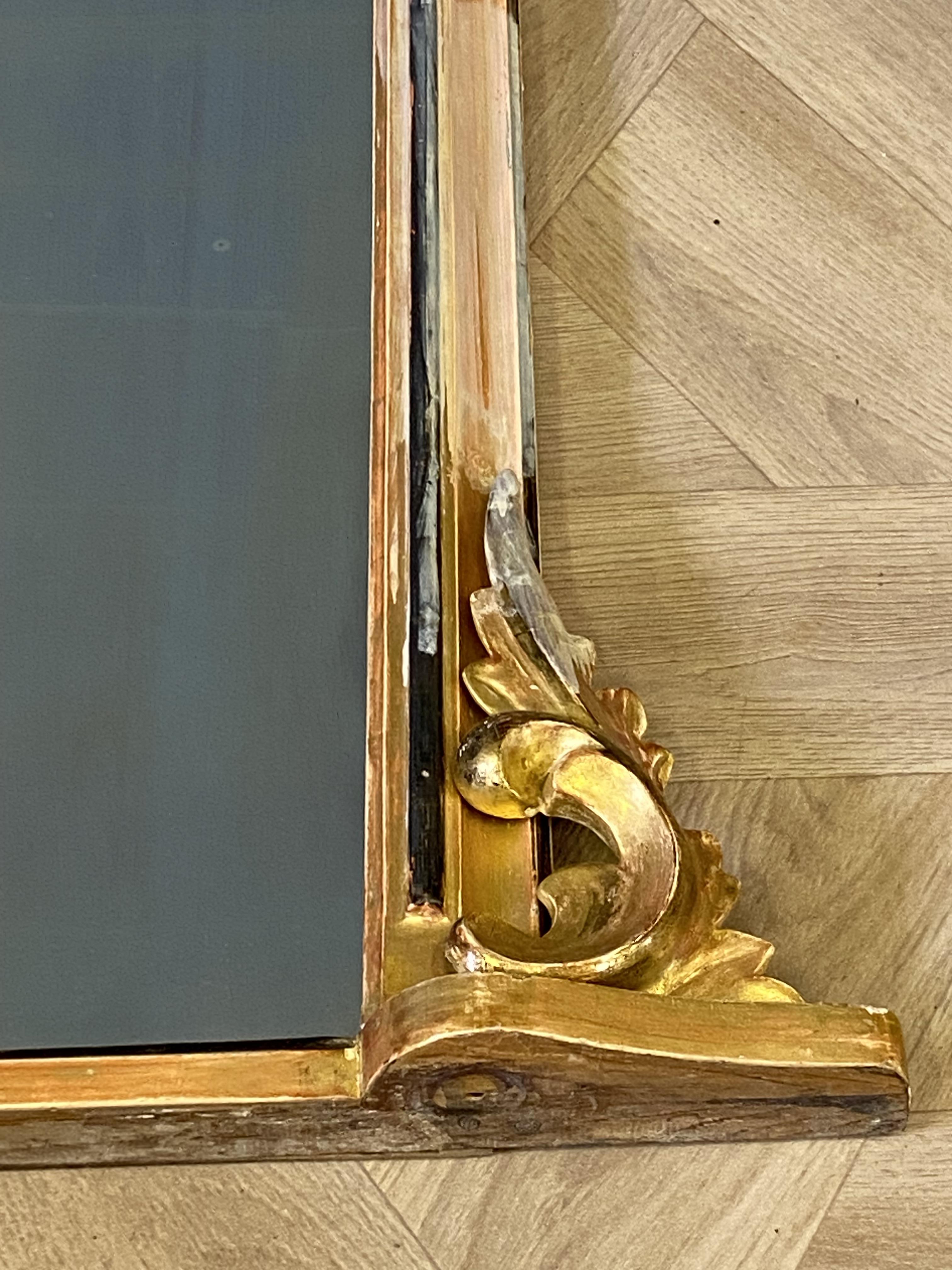 Victorian gilded rectangular overmantle mirror - Image 5 of 8