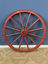 Twelve spoke wagon wheel