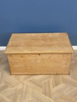 Victorian pine blanket box