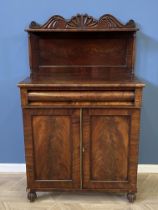 19th century flamed mahogany chiffonier