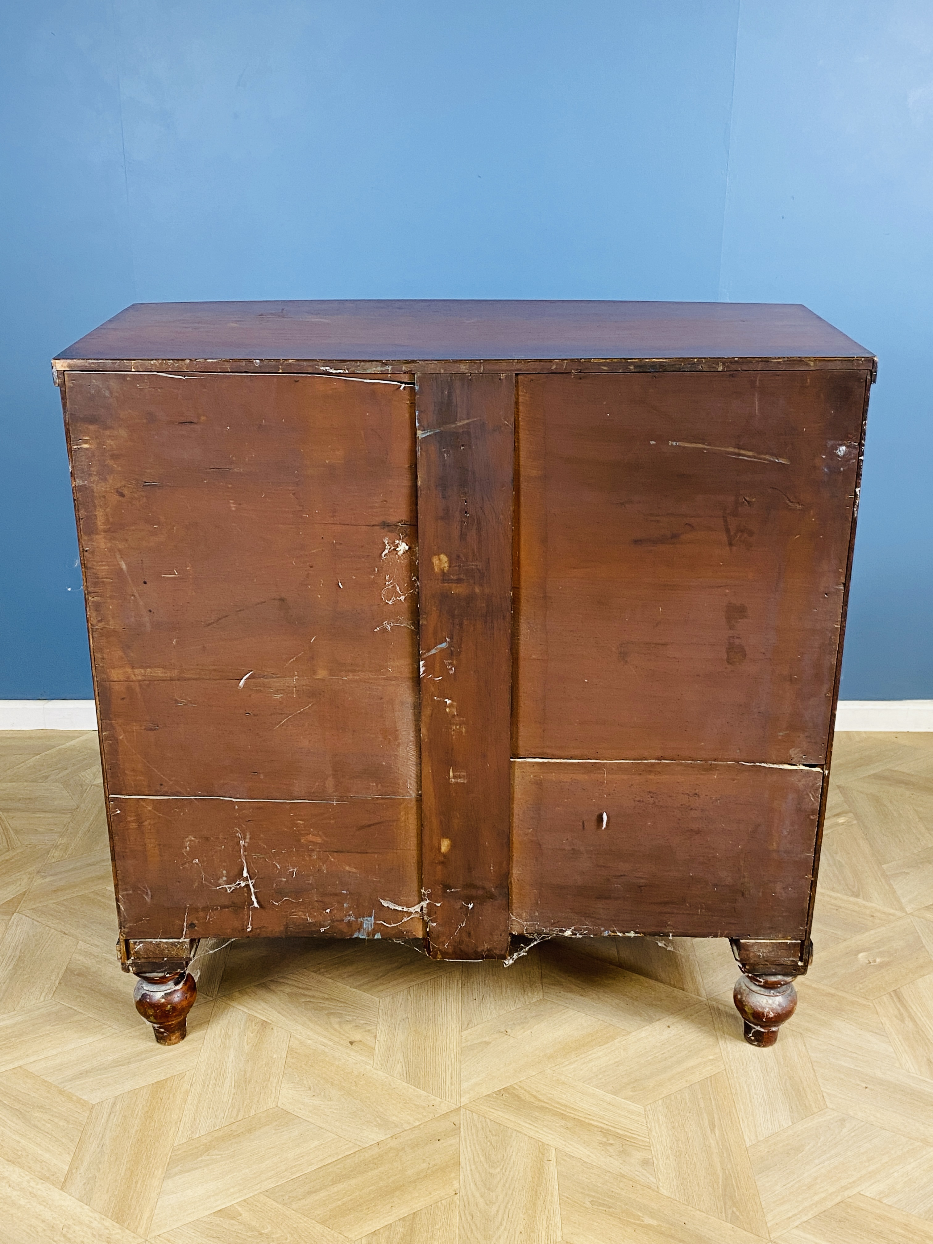 Victorian mahogany chest of drawers - Image 4 of 7