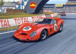 Bizzarini's Ferrari Breadvan at Le Mans 1962 by Martin Tomlinson