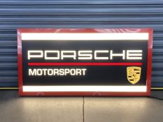 'Porsche' Illuminated Sign