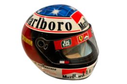 Michael Schumacher Homage K2 Helmet with Visor, Signed by the Seven-Time Formula 1 World Champion