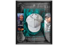 Sir Lewis Hamilton-Signed and Framed Official Mercedes AMG Petronas Cap