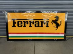 'Ferrari' Illuminated Sign