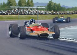 Graham Hill's Lotus 49B at the Mexico Grand Prix 1968 by Martin Tomlinson