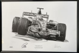 Sir Lewis Hamilton's First Formula 1 Victory. Limited Edition Print
