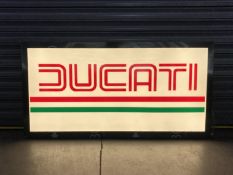 'Ducati' Illuminated Sign
