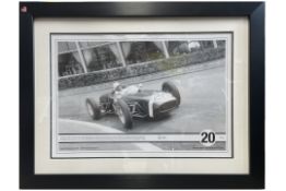 Sir Stirling Moss in his Lotus 18 at Monaco 1961 Alongside the Café de Paris