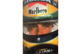 Ayrton Senna Close-Up Photograph on Canvas
