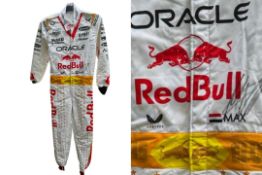 Max Verstappen-Signed Elvis Presley Las Vegas 2023 Tribute Replica Race Suit 