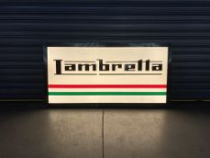 'Lambretta' Illuminated Sign