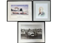 Three Mike Hawthorn Prints