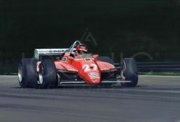 Gilles Villeneuve's Ferrari 126 at Zolde 1982 by Martin Tomlinson