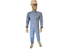 Sir Stirling Moss-Signed 'Ferrari' Race Suit and Period Helmet