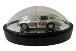 Mercedes-Benz 300SLR 722 Burago Model - Signed by Sir Stirling Moss, Presented in Display Globe