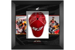 Marc Marquez-Signed and Framed Official Baseball Cap