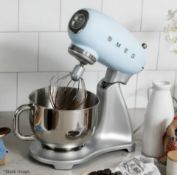1 x SMEG 50'S Style Stainless Steel Stand Mixer In Pale Blue (4.8L) Original Price £449.00