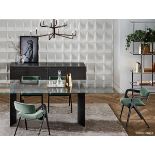 1 x GALLOTTI & RADICE 'Dolm' 2.4-Metre Luxury Dining Table With Painted Glass Top - RRP £3,645