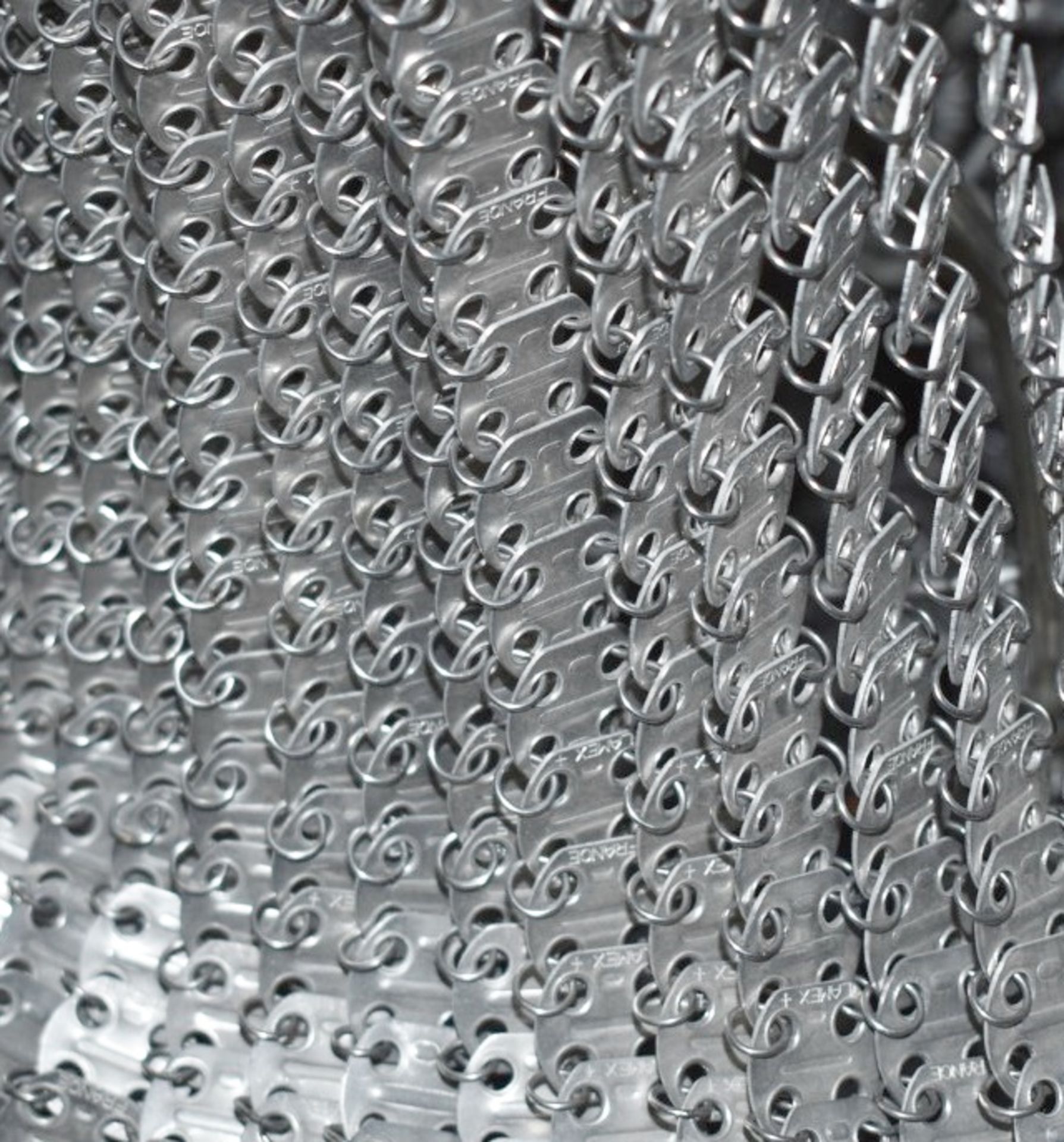 1 x Opulent Chainmail Chandelier with Crystal Glass Droplets - Procured From An Exclusive Property - Image 2 of 8