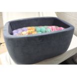 1 x MEOWBABY Ball Pit in Grey With Balls - Original RRP £109.00 - Ref: 6761735/HAP147 - CL987 -