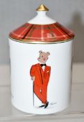 1 x HALCYON DAYS Christmas Lidded Bone China Candle - Original Price £120.00