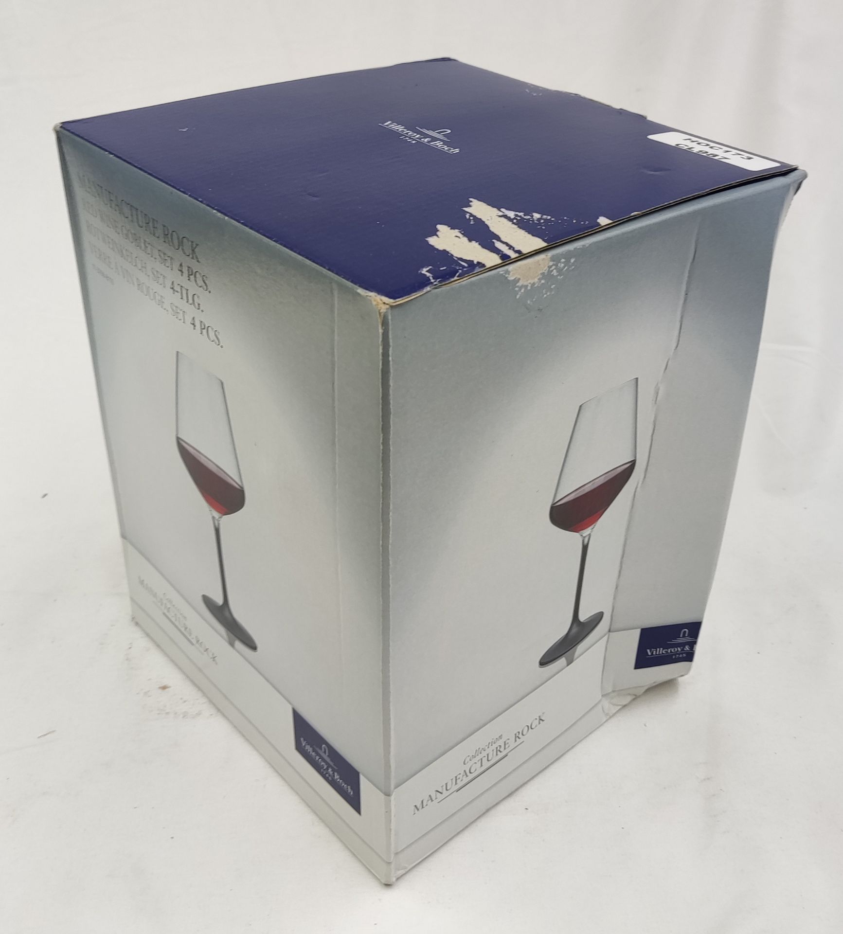 1 x VILLEROY & BOCH Manufacture Rock Red Wine Goblet Set, 4 Piece - New And Boxed - RRP £66 - Ref: - Image 5 of 12