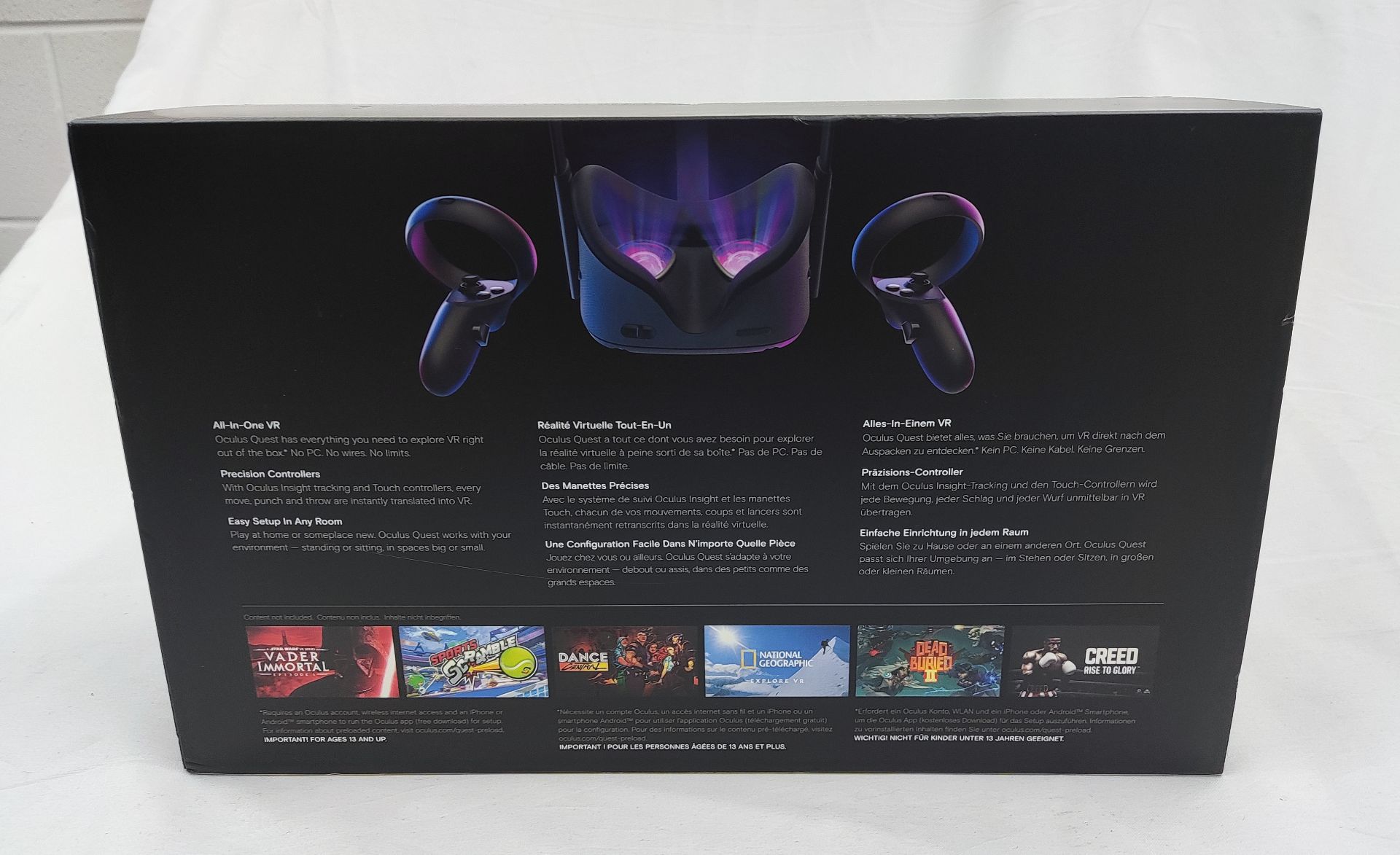 Oculus Quest 128GB VR 3D Headset - Boxed - Tested/Working - CL444 - NO VAT ON THE HAMMER - Location: - Image 18 of 18