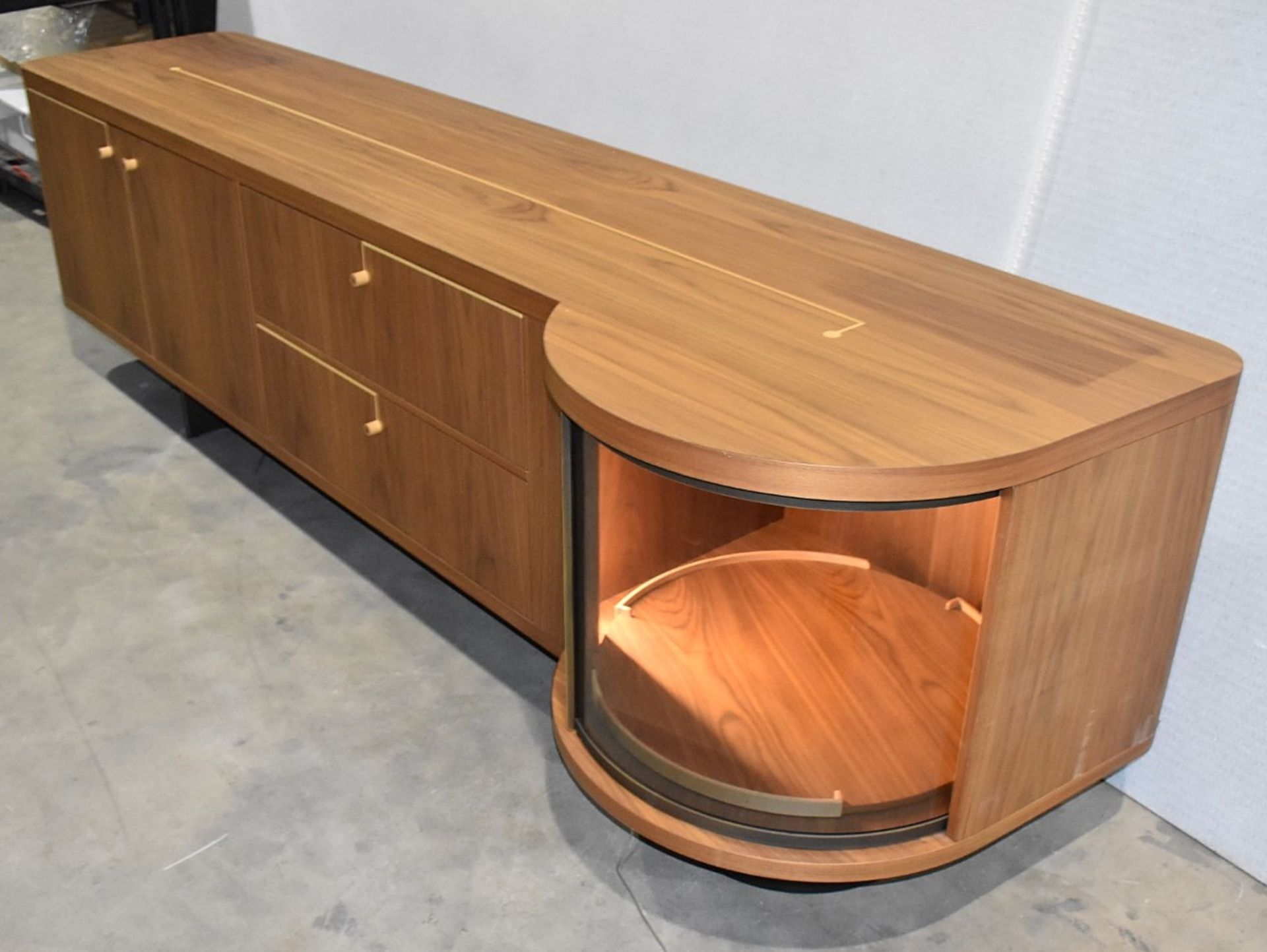 1 x PORADA 'Rondo 2' Luxury 2.7-Metre Solid Canaletto Walnut Sideboard - Original Price £15,200 - Image 19 of 24