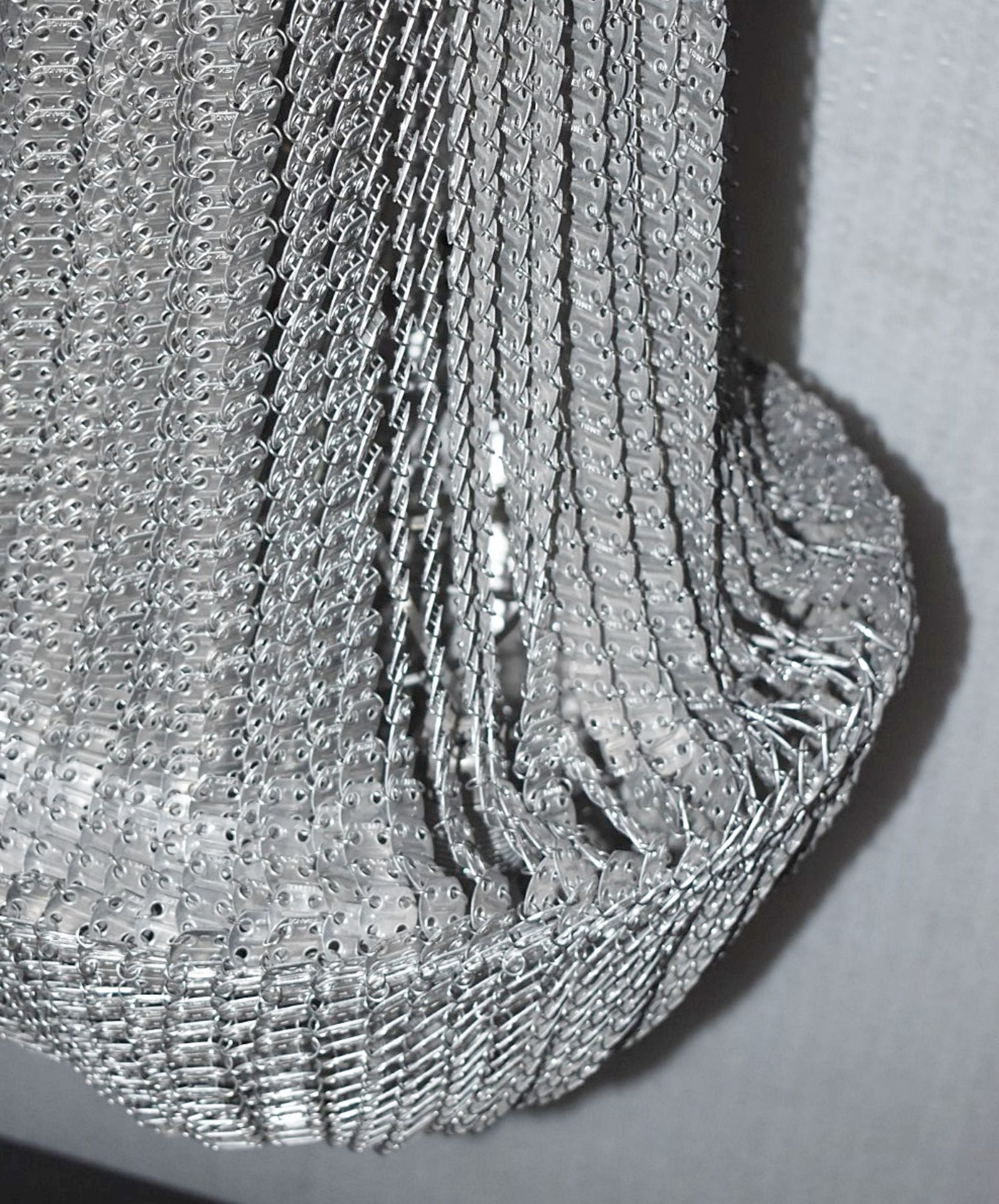 1 x Opulent Chainmail Chandelier with Crystal Glass Droplets - Procured From An Exclusive Property - Image 3 of 8