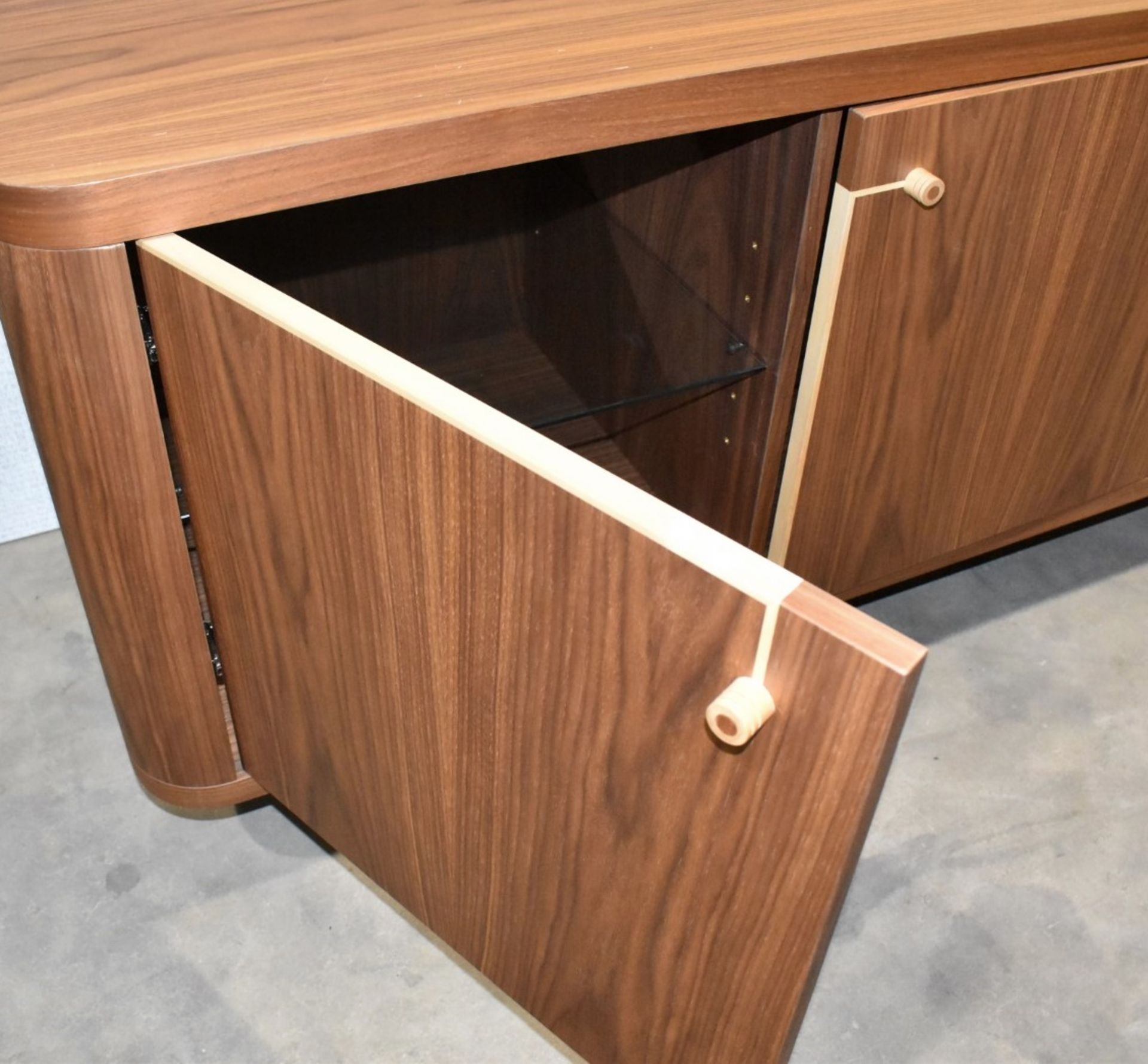 1 x PORADA 'Rondo 2' Luxury 2.7-Metre Solid Canaletto Walnut Sideboard - Original Price £15,200 - Image 17 of 24