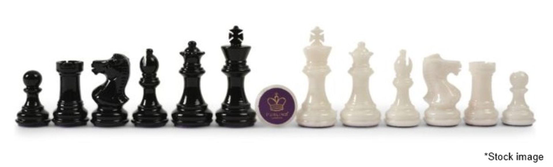 1 x PURLING Luxury Alabaster Stone Chess Set - Original Price £950.00 - Made In Italy *See Condition - Image 4 of 17