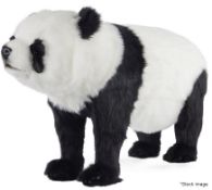 1 x HANSA Realistic Plush Panda Bear Seat (90cm) - Original Price £309.00 - Unused Stock With Tags