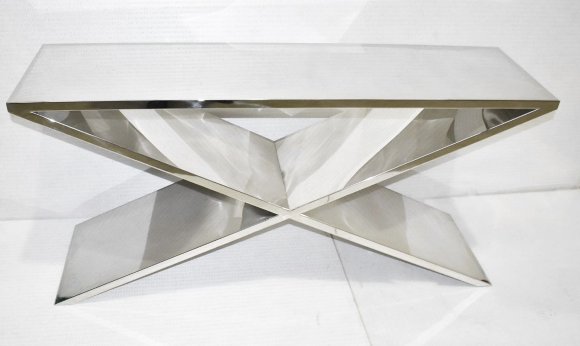 1 x EICHHOLTZ 'Metropole' Luxury Handcrafted Mirrored Console Table - Original Price £2,810 - Image 7 of 10