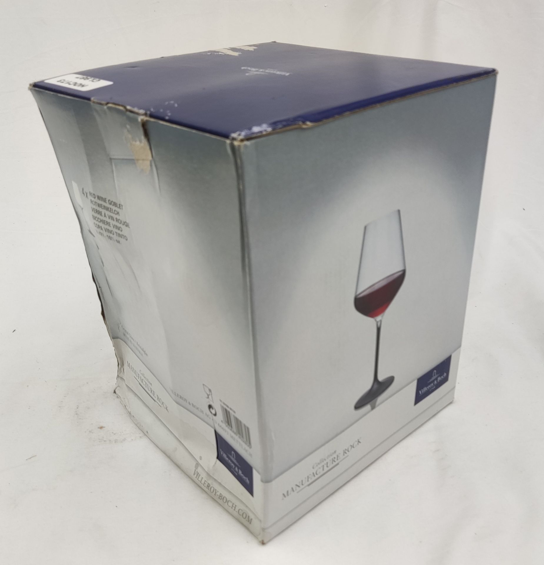 1 x VILLEROY & BOCH Manufacture Rock Red Wine Goblet Set, 4 Piece - New And Boxed - RRP £66 - Ref: - Image 12 of 12