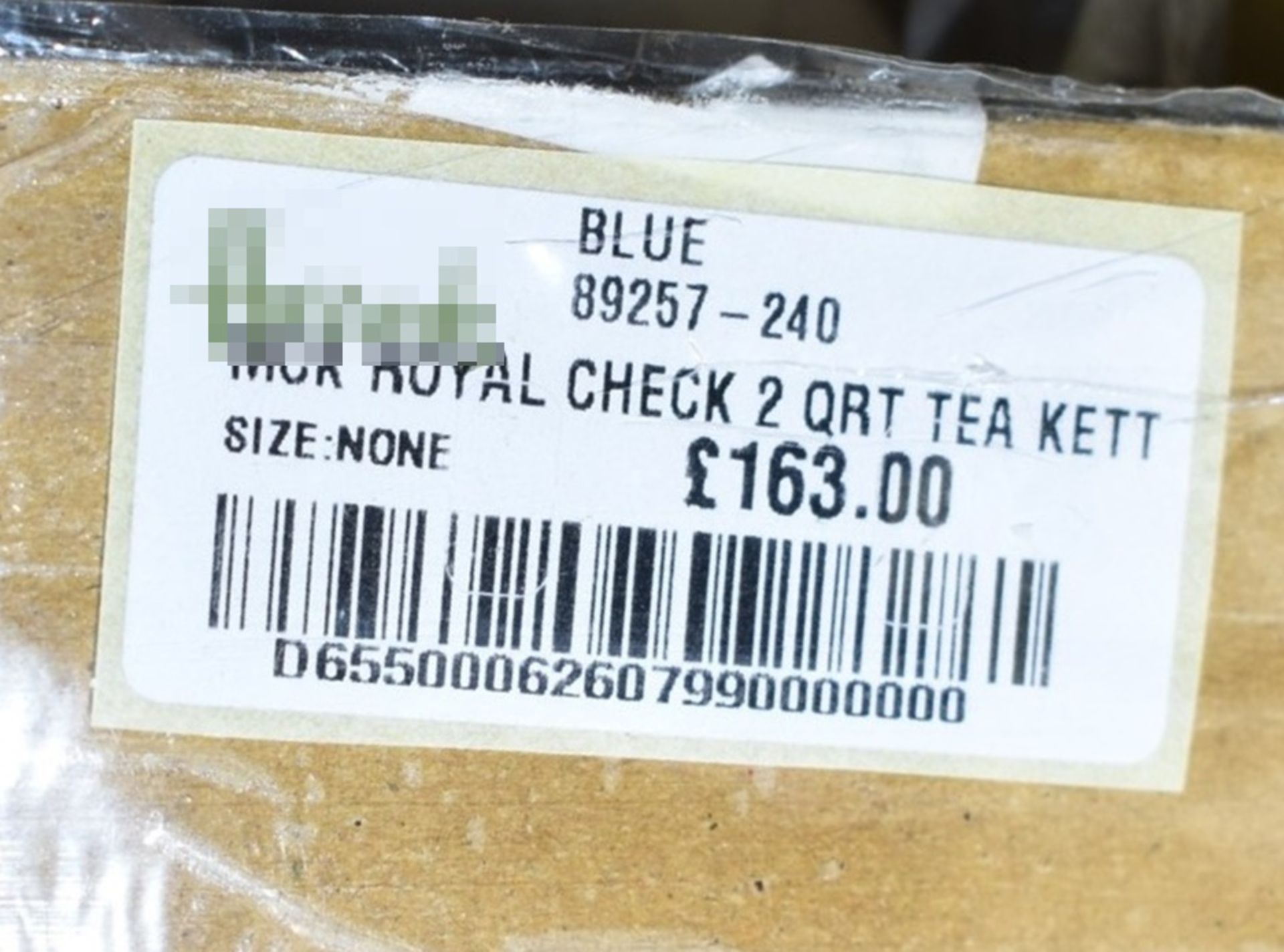 1 x MACKENZIE-CHILDS Royal Check 2-Quart Tea Kettle - Original Price £163.00 - Unused Boxed Stock - Image 4 of 11