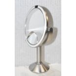 1 x SIMPLEHUMAN Stainless Steel Trio Touch Control Mirror - Original Price £289.95