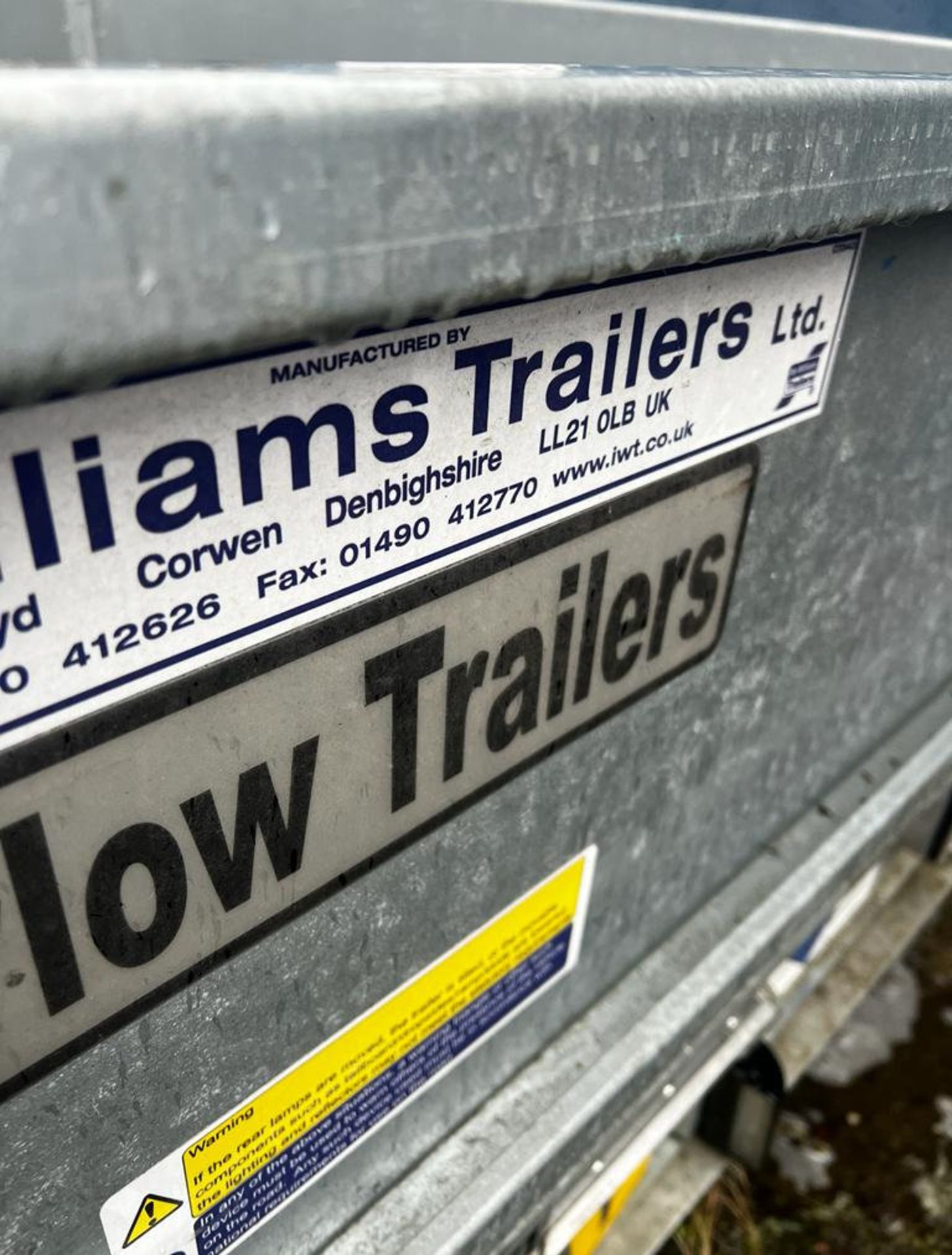 IFOR Williams LM146 Triple Axle Flat Bed Trailer With Ramps and Prop Stands - 2019 - CL027 - NO - Image 2 of 15