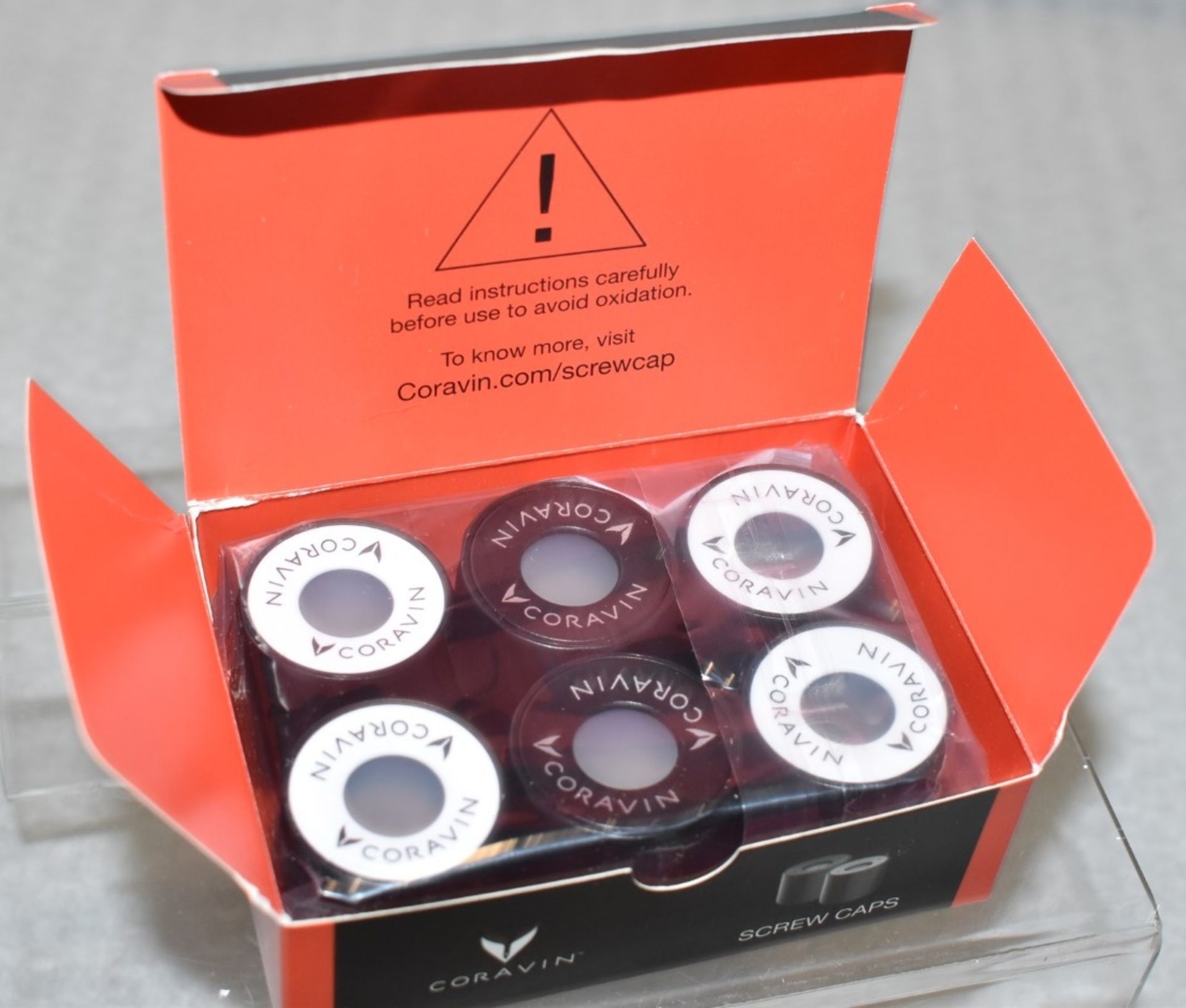 Pack of 6 x CORAVIN Wine Screw Caps - Original Price £29.95 - Boxed Stock - Image 4 of 4