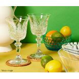 Set of 6 x MARIO LUCA GIUSTI Italia Synthetic Crystal Wine Glasses (180ml) - Original Price £144.00